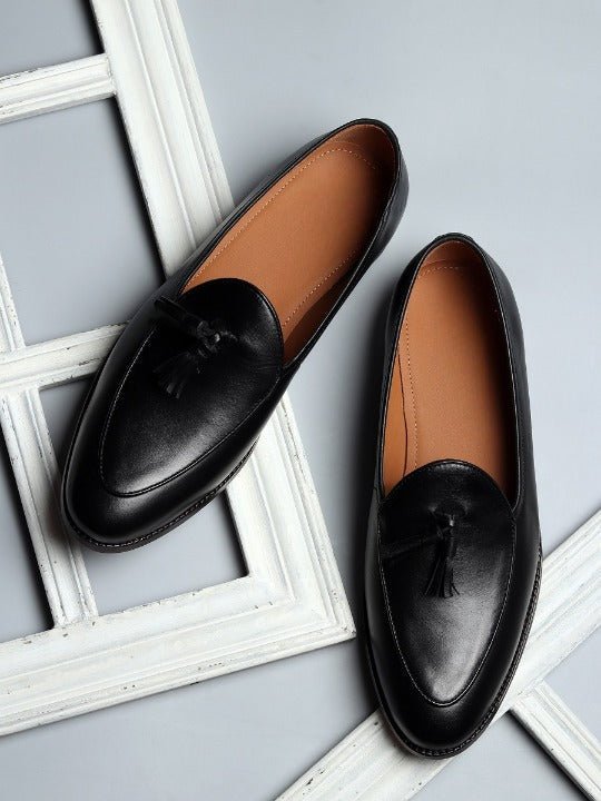 Lorenzo - Elegant Tassel Leather Loafers for men
