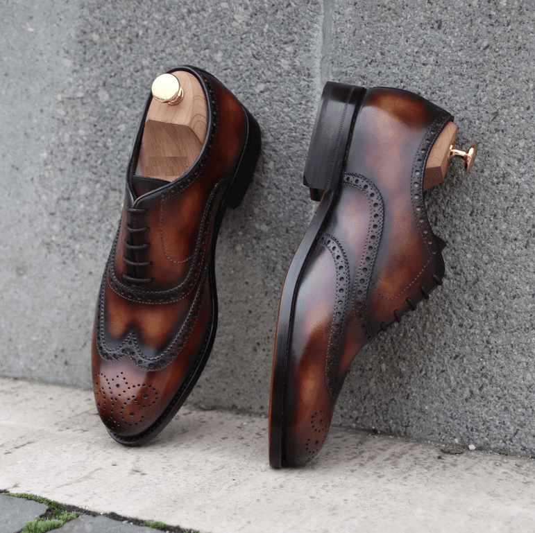 Ostino 2 - Handmade Leather Oxford dress shoes