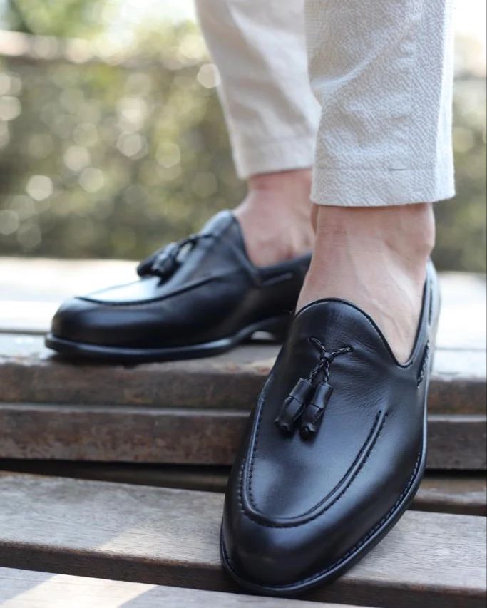 Marcos - Handmade penny leather loafers for men