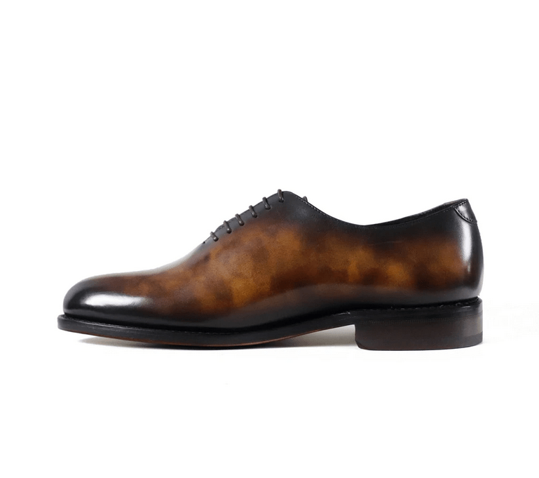 Evani - Patina leather Wholecut oxford dress Shoes