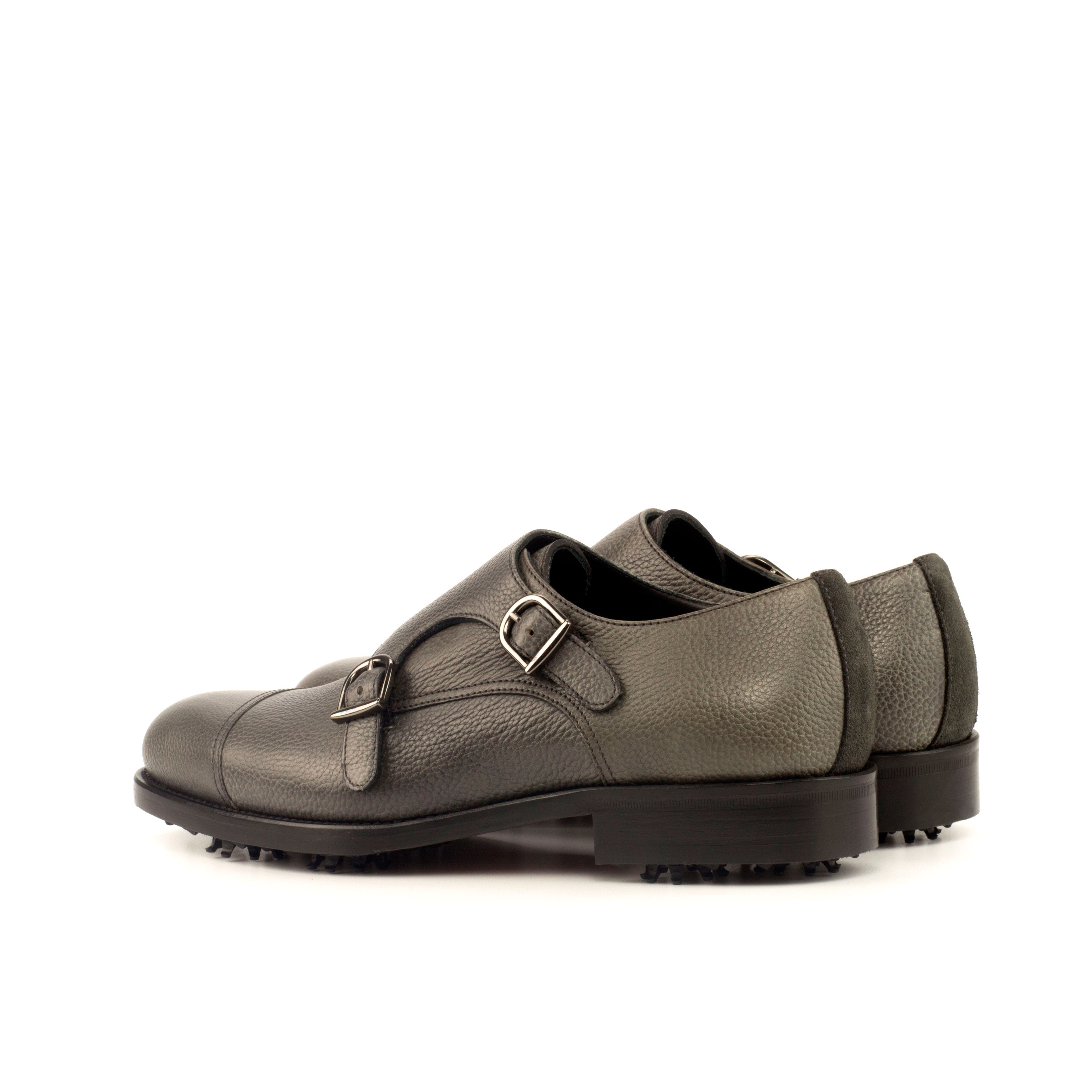 Querencia - leather monk strap golf shoes