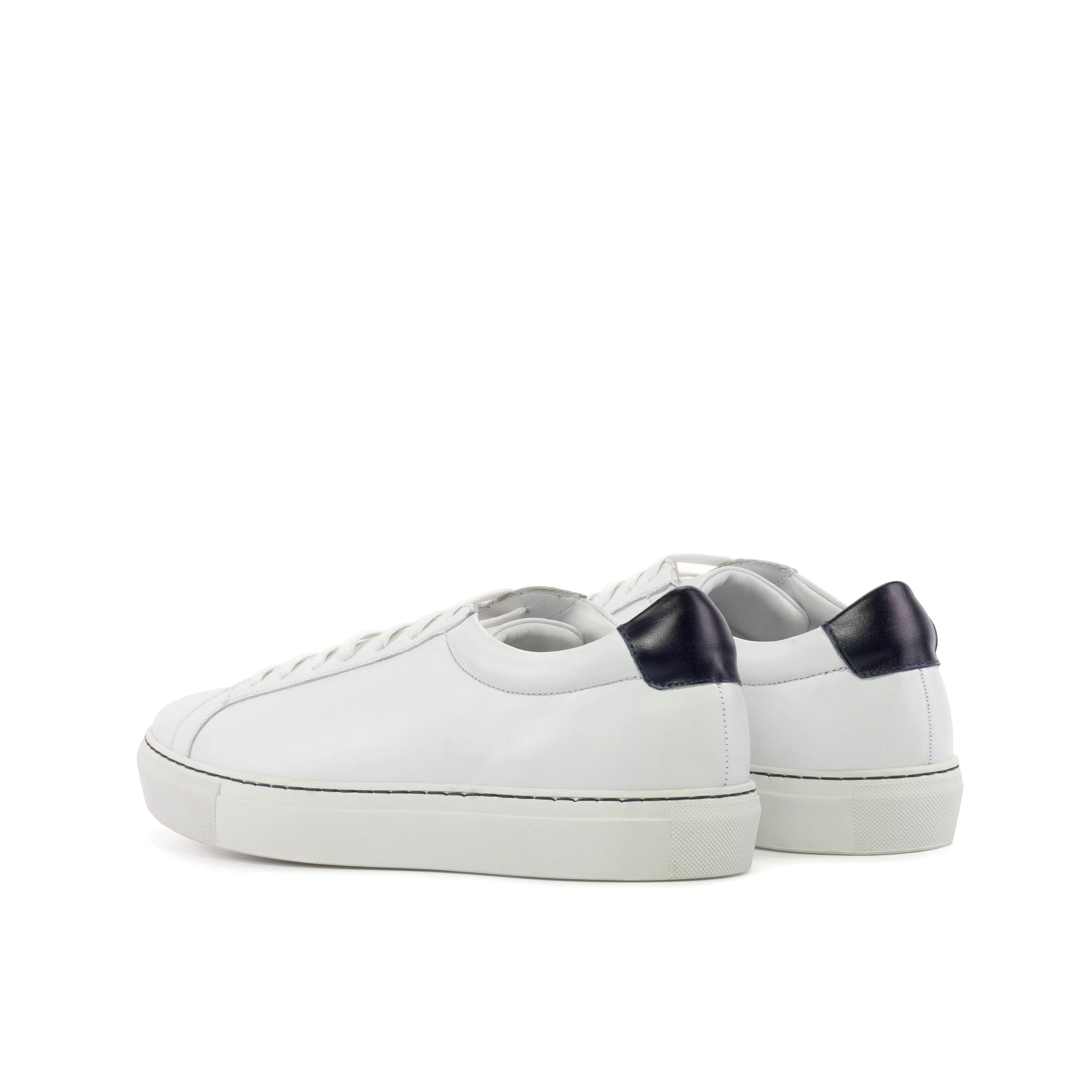 Volare - White Men's Italian Leather Dress Sneakers