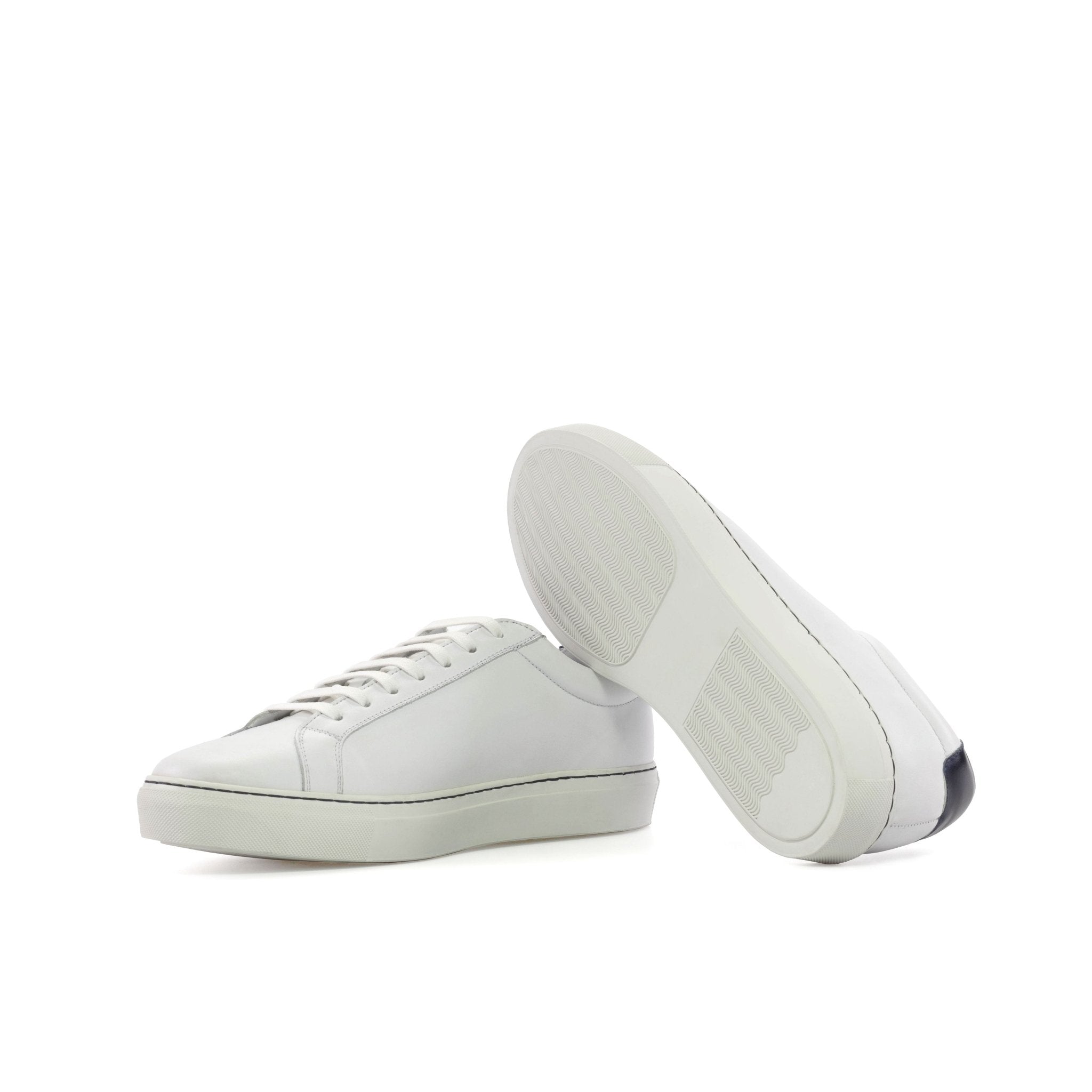 Volare - White Men's Italian Leather Dress Sneakers