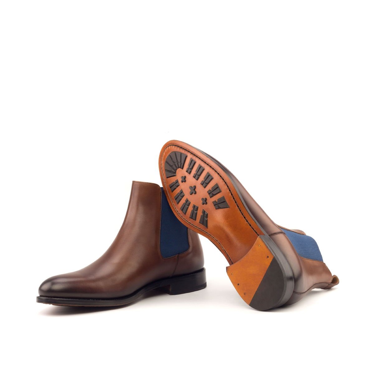 Aurelian - brown leather chelsea boots for men