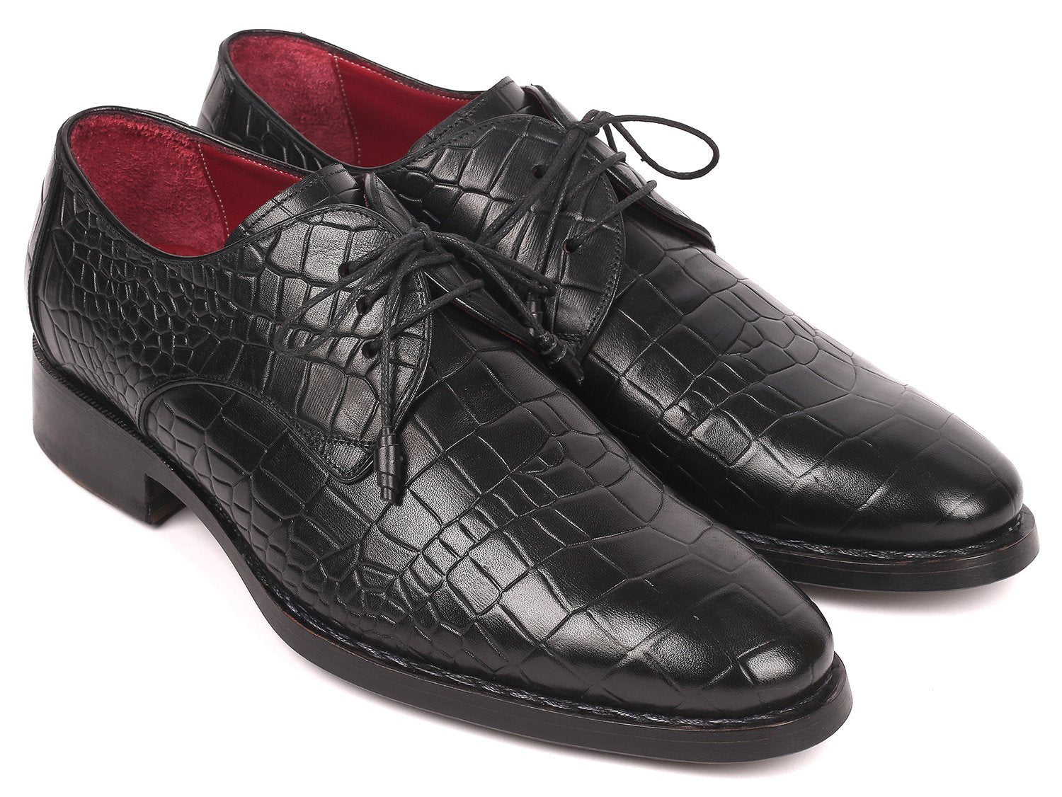 il drillo - Crocodile Print Calfskin Derby Shoes (Partner Brand)