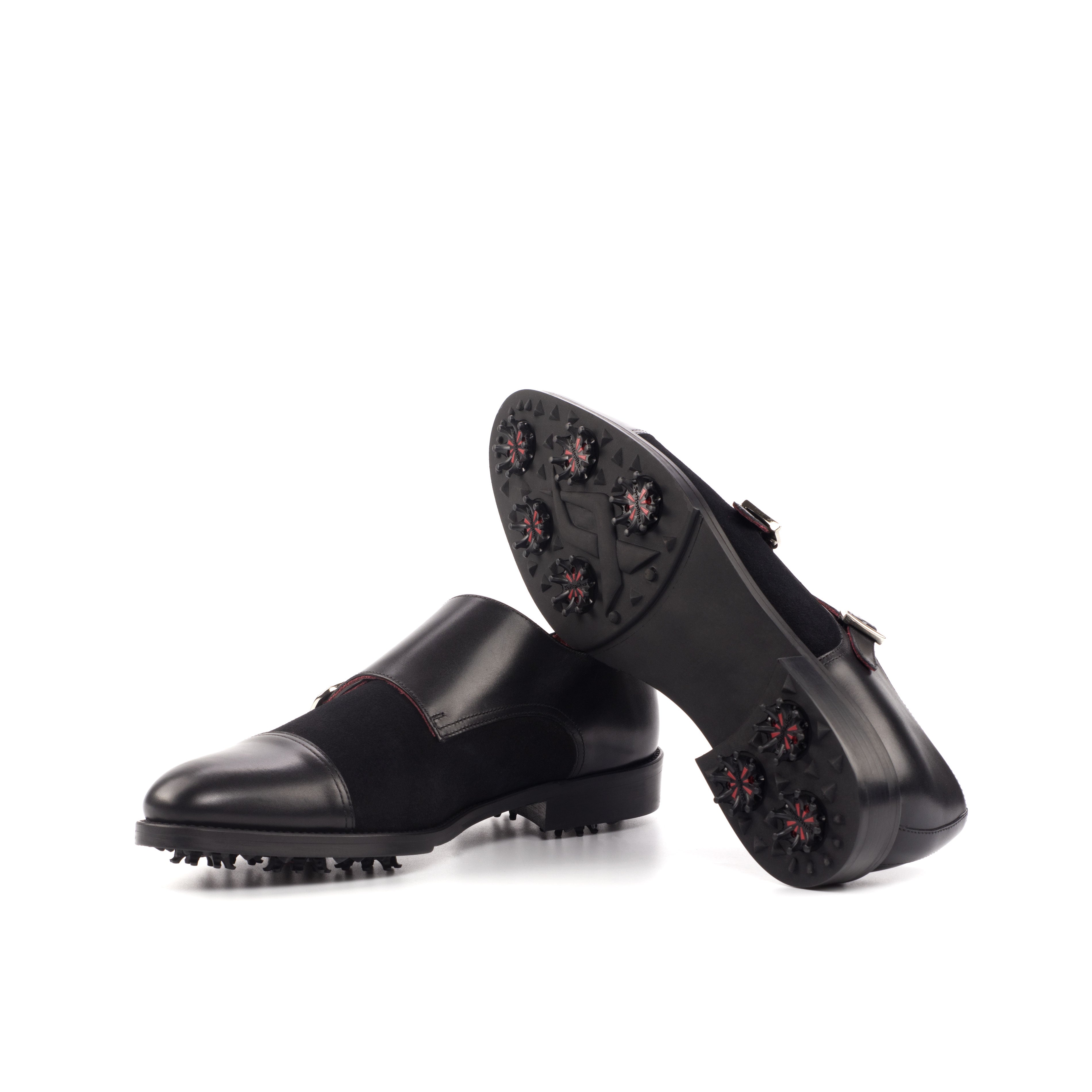 Doravia - leather monk strap golf shoes
