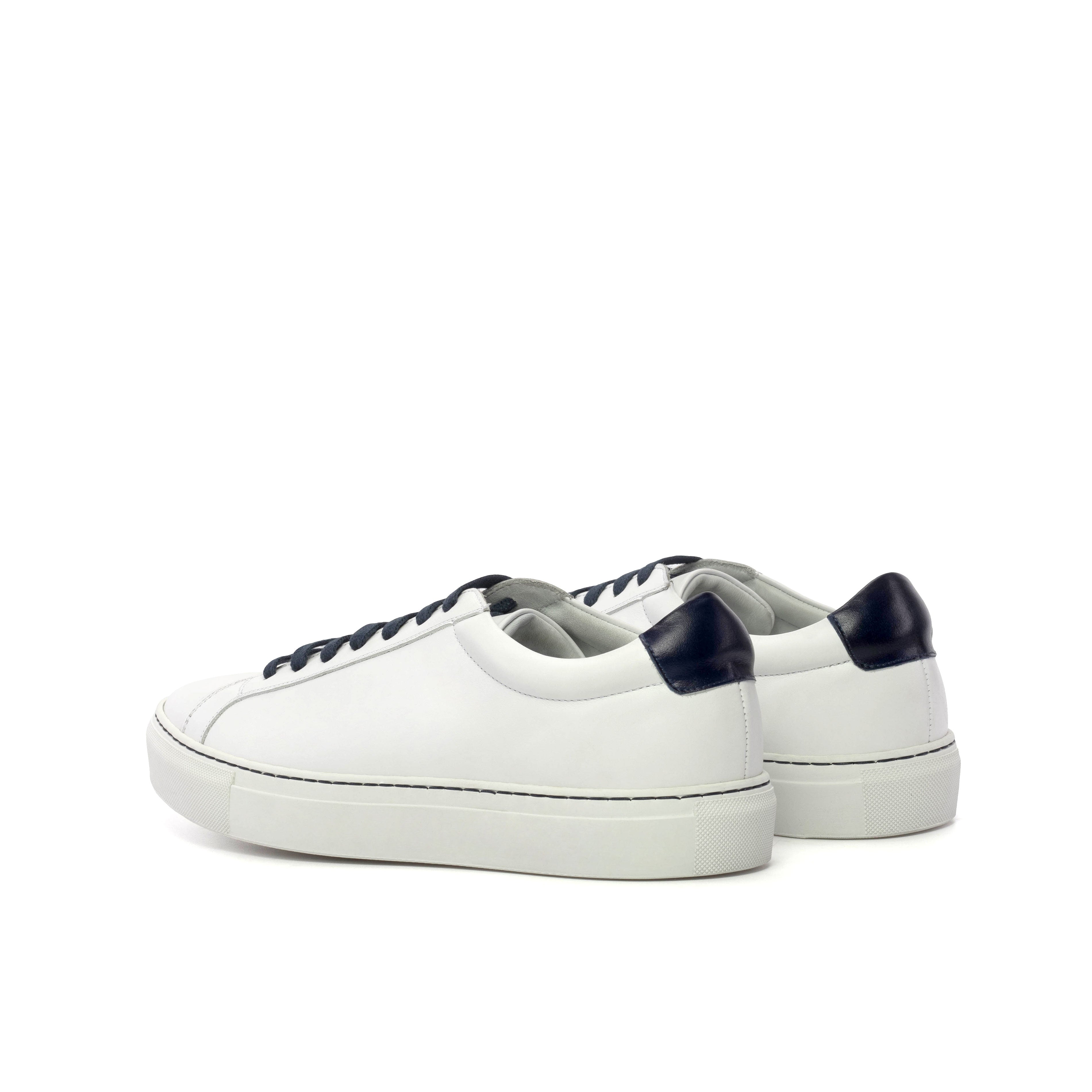 Volare - White Men's Italian Leather Dress Sneakers