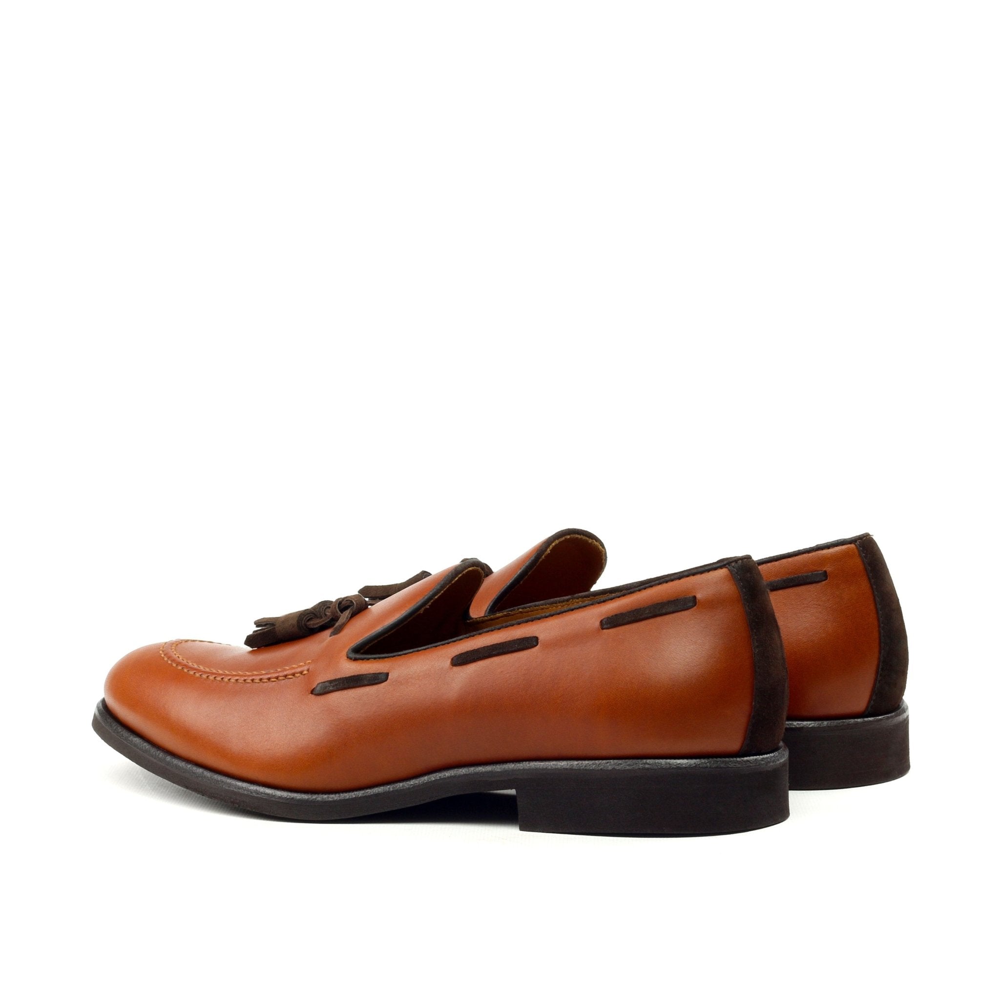 Nybal - Unique Caramel Brown Leather Loafer & Dark Brown Tassels