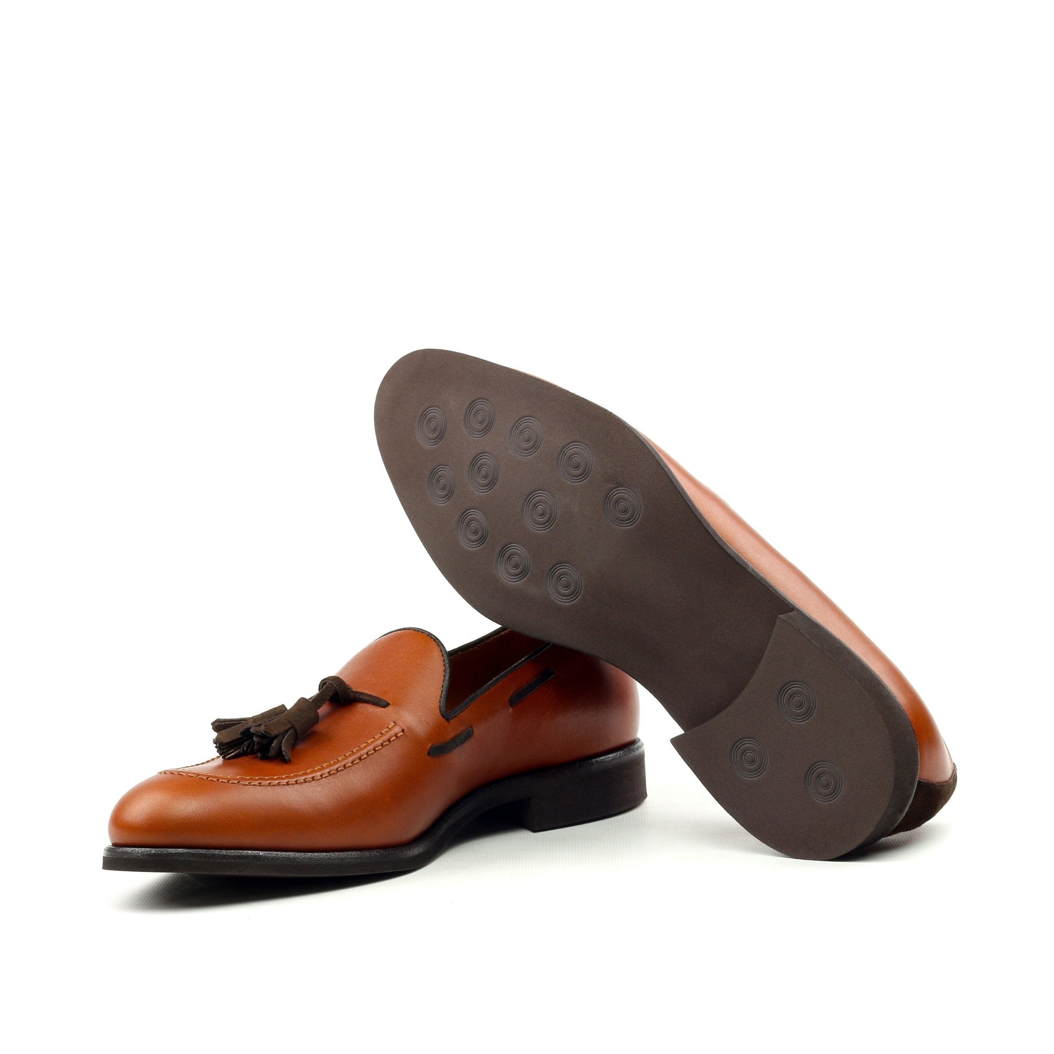 Nybal - Unique Caramel Brown Leather Loafer & Dark Brown Tassels