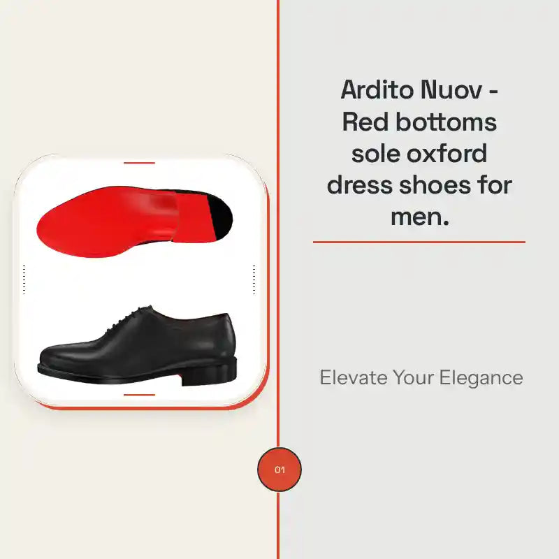Ardito Nuov - Red bottoms sole oxford dress shoes for men. by@Outfy