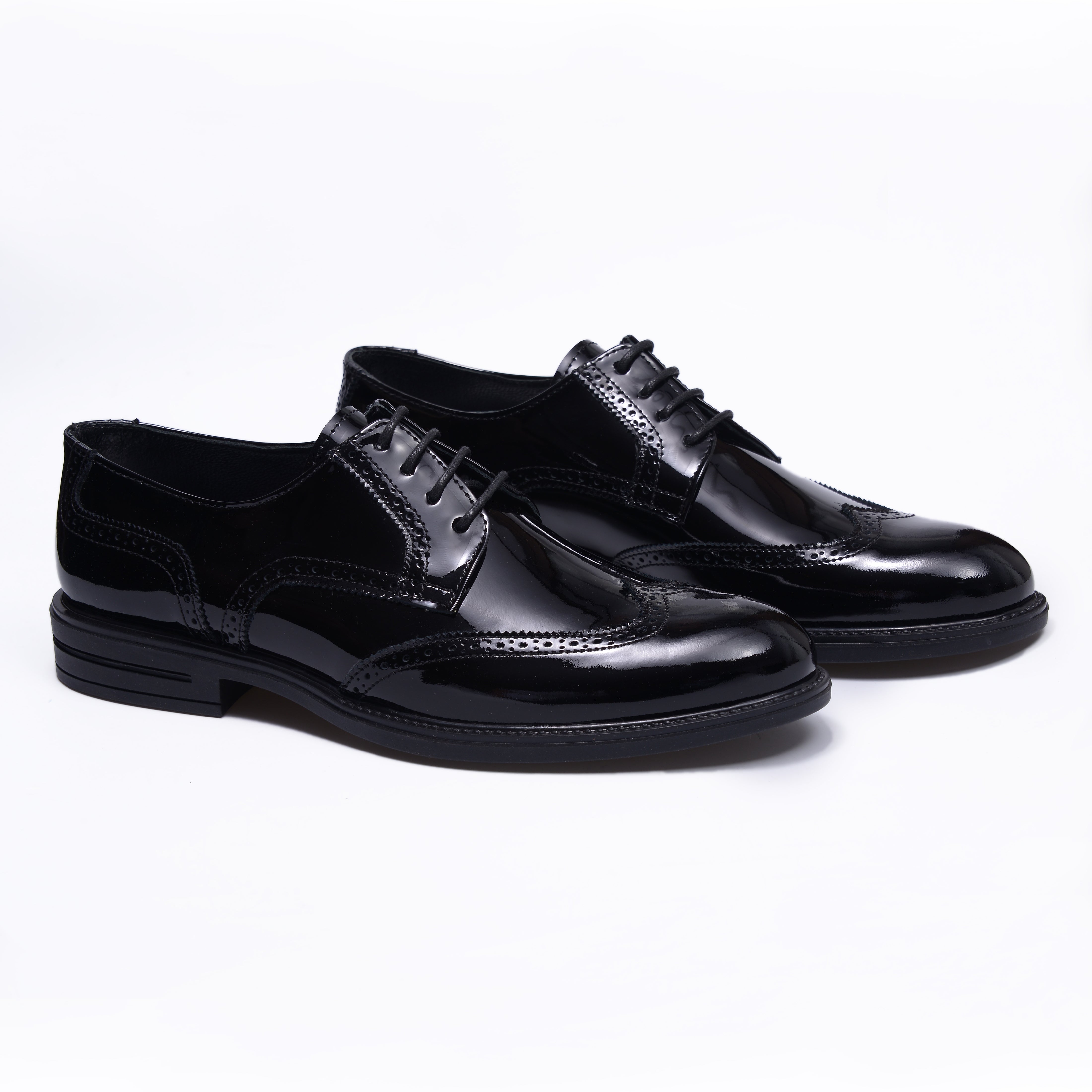 Shiny Leather Oxford Shoes For Men (Signature Collection)