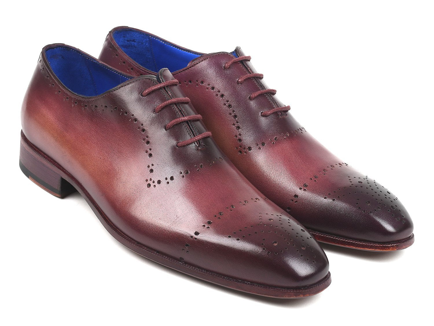 Rondi - Burgundy Hand-Painted Classic Brogues Oxfords