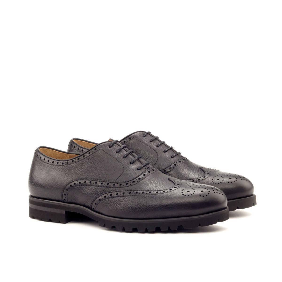 Rosano - leather brogue oxford  shoes