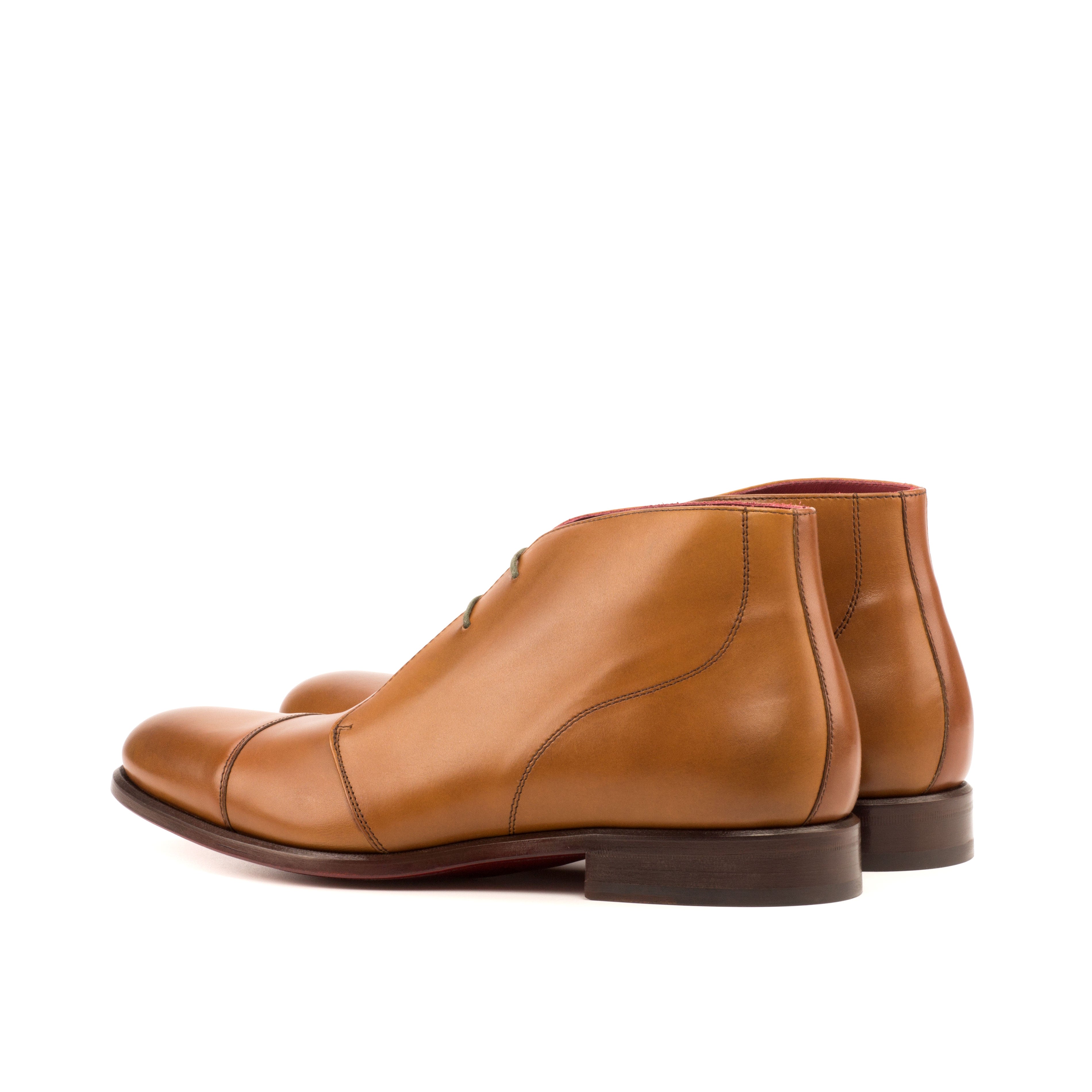 Coressa - leather red bottoms sole chukka boots