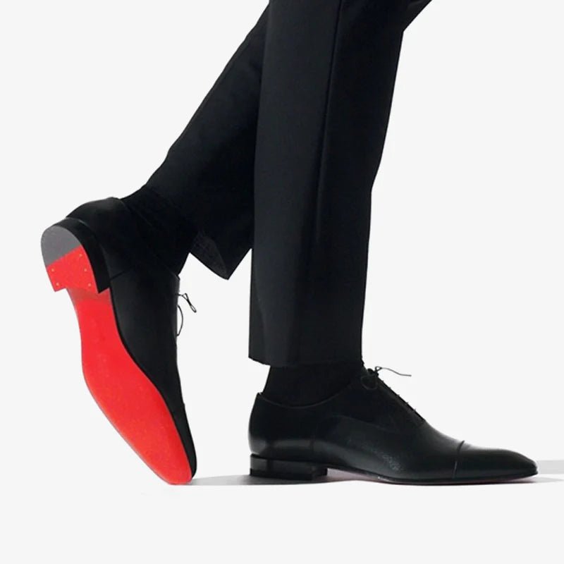 Rozo2 - classic red bottoms sole leather oxford dress shoes, Black / 16 / Standard Rozo2 - classic red bottoms sole leather oxford dress shoes, Black / 16 / Standard