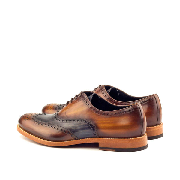 Tesoroa - Patina leather brogue shoes
