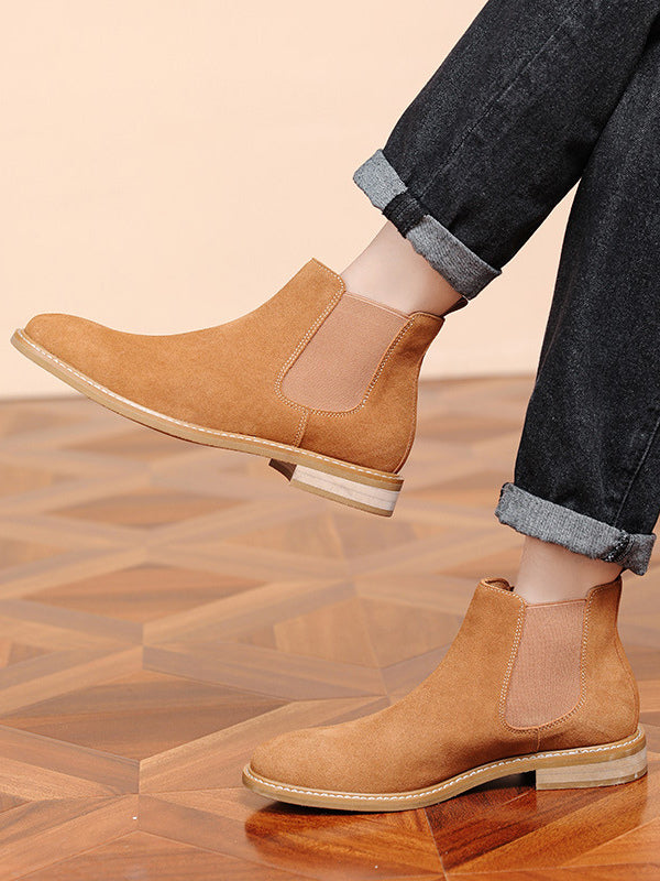 Rivietta - brown leather chelsea boots for men