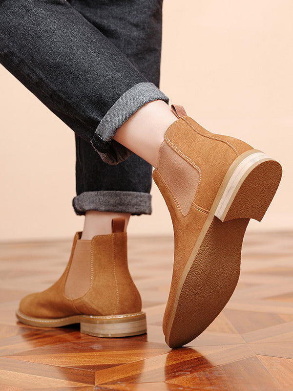 Rivietta - brown leather chelsea boots for men