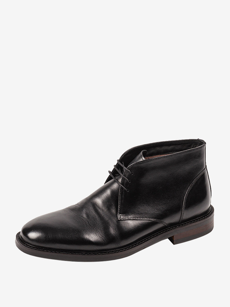 Marqeira - black leather boots for men