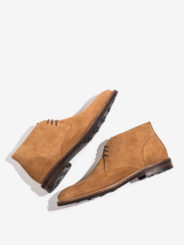 Floressa - brown leather chukka boots for men