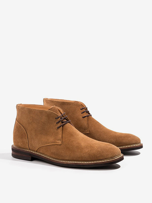 Floressa - brown leather chukka boots for men