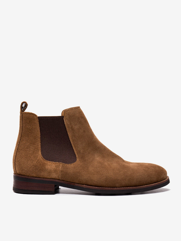 Rosevo - brown leather chelsea boots for men