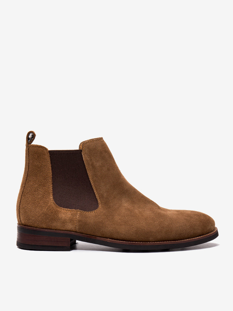 Rosevo - brown leather chelsea boots for men
