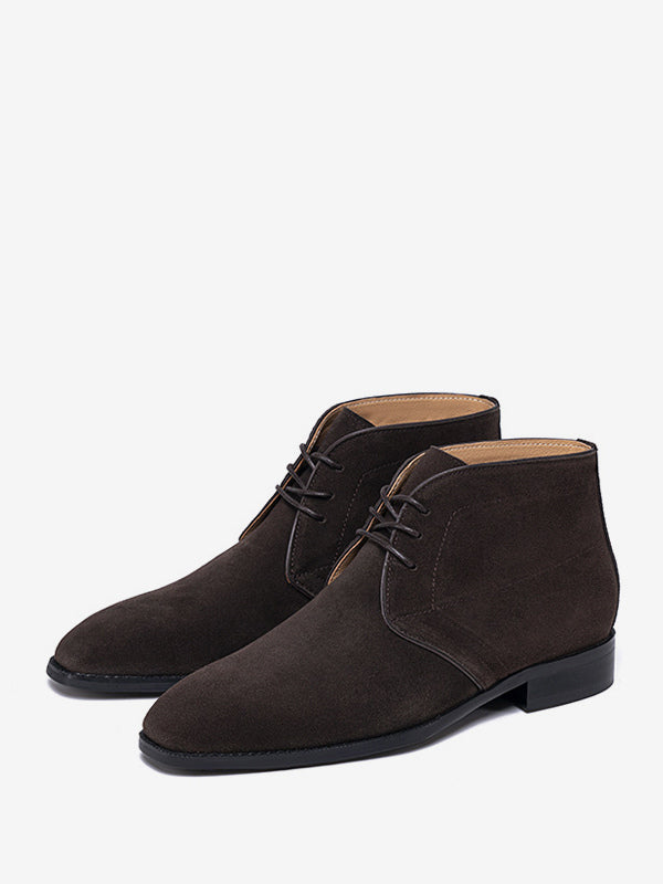 Aquaienne - brown leather boots for men