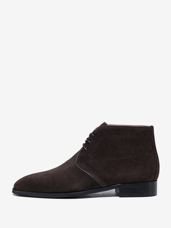 Aquaienne - brown leather boots for men