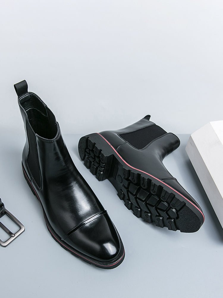 Lyrino - leather chelsea boots for men