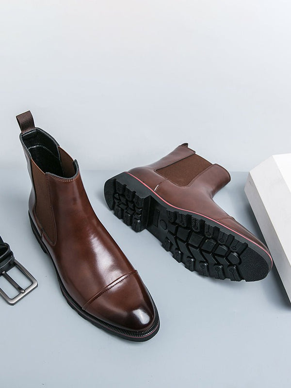 Lyrino - leather chelsea boots for men