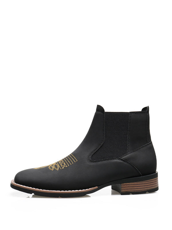 Lyrario - leather chelsea boots for men