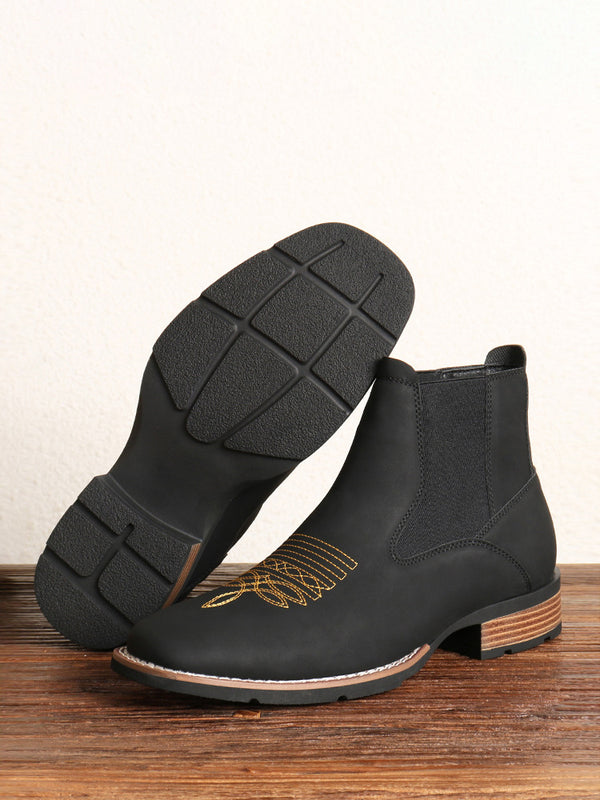 Lyrario - leather chelsea boots for men