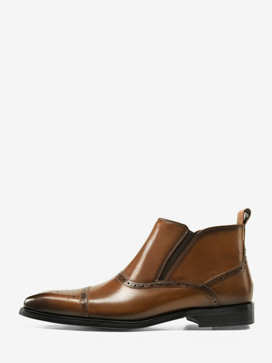 Quarosso - leather chelsea boots for men