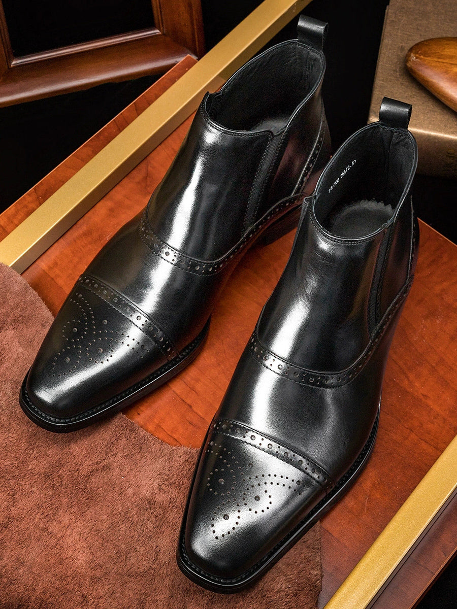 Quarosso - leather chelsea boots for men