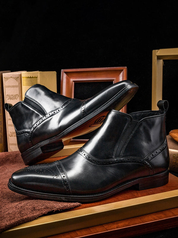Quarosso - leather chelsea boots for men