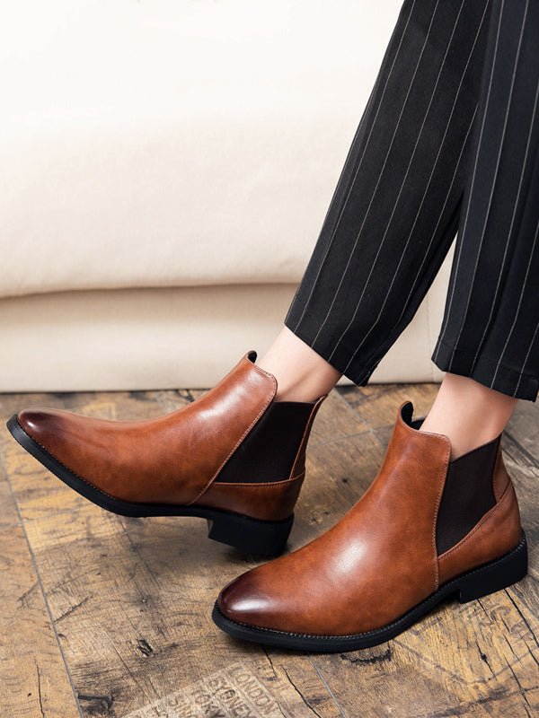 Rosavia - leather chelsea boots for men