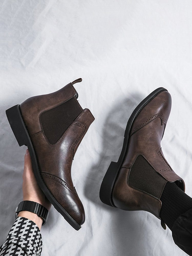 Ventoria - leather chelsea boots for men