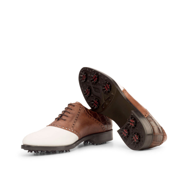 Navianta - Two-tone leather golf oxford dress shoes