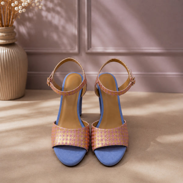 Travesia leather block-heel ankle-strap sandals for women, view 3 of 3