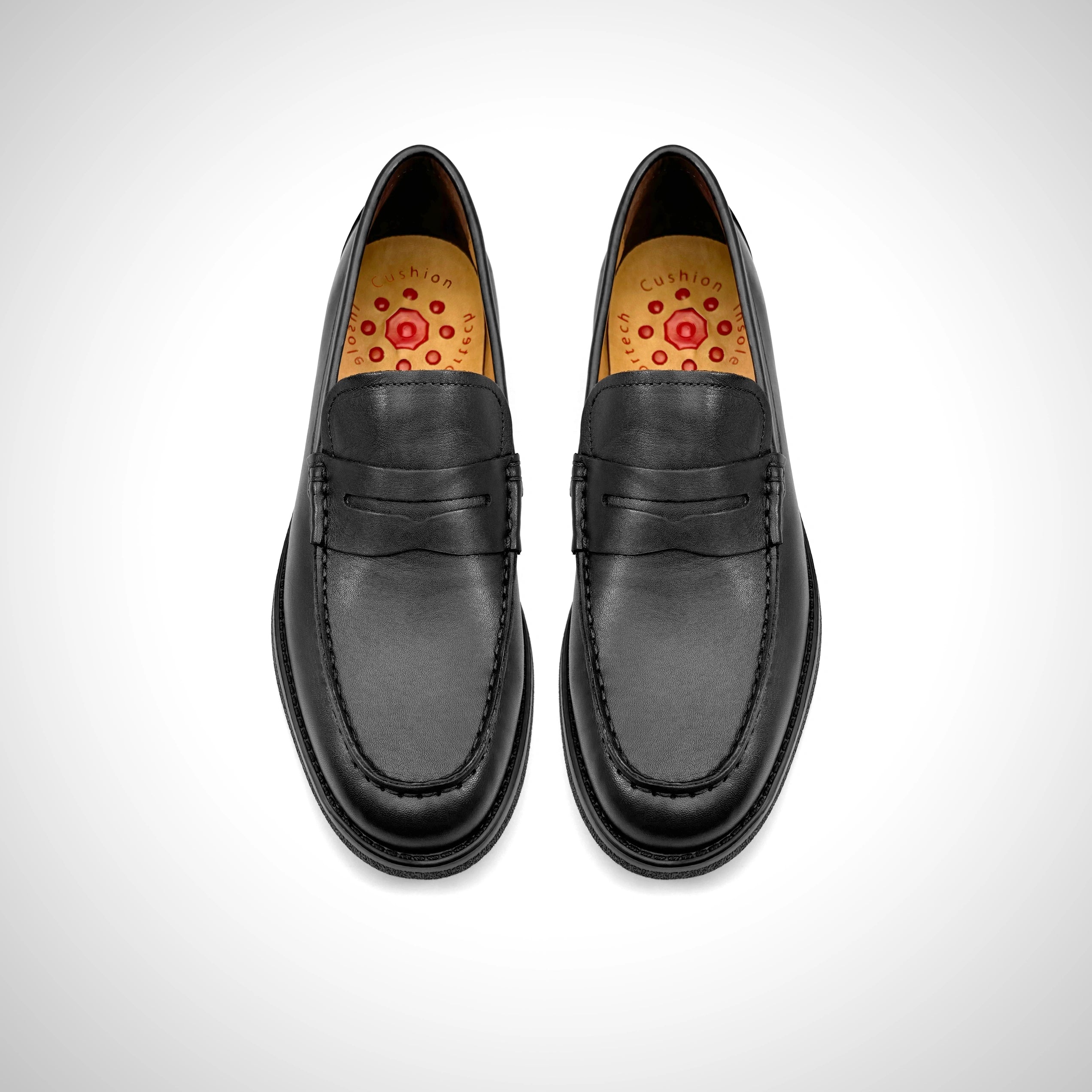 doria - Classic leather penny loafers for men (Cushioned insole)