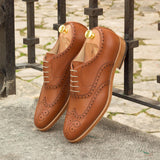 Coreira - leather brogue oxford shoes