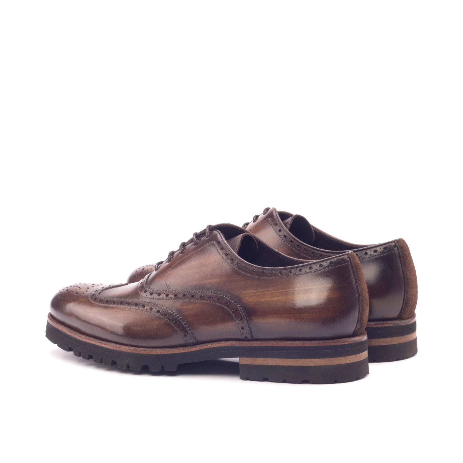 Miroria - Patina leather brogue oxford  shoes