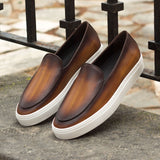 Nirano3 - Belgian Loafer Sneakers for men. patina loafers