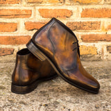 Nebuleira - Patina leather chukka boots