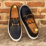 Mauri2 - Leather Belgian Loafer Sneakers for men