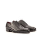 Sotini - Exotic Ostrich skin leather oxford Wholecut shoes