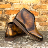 Maravia - Patina leather chukka boots