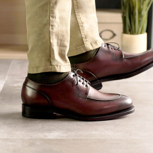 lavera 3 - Classic Burgundy derby split toe office dress shoes