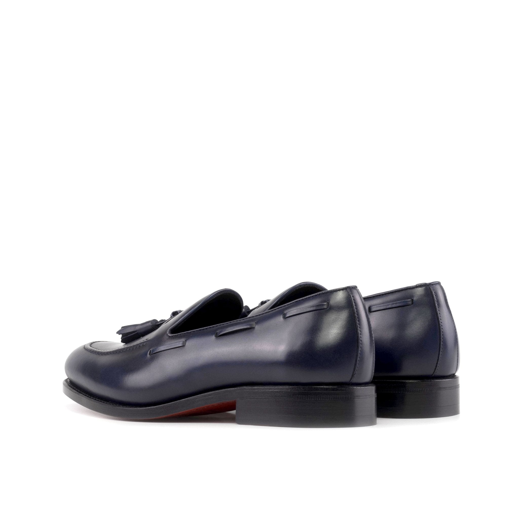 Lupo - Red bottoms sole leather tassel loafers for men